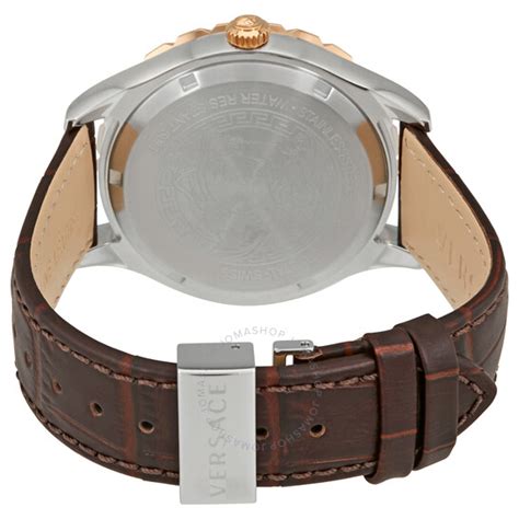 versace vzi 020017|Versace Hellenyium Brown Dial Automatic Men's Le .